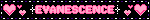 pink and black evanescence blinkie